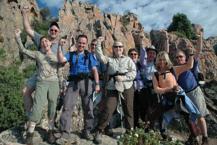 Walking The World group in Corsica